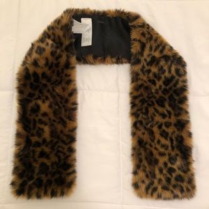 J. Crew Cheetah Faux Fur Stole